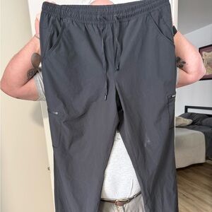 Eddie Bauer Black Elastic Waist Drawstring Joggers